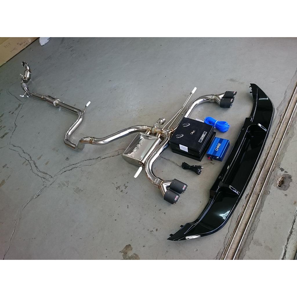 Cende Exhaust - VW Golf 7 1.2/1.4 TSI Catback System Quad Tip