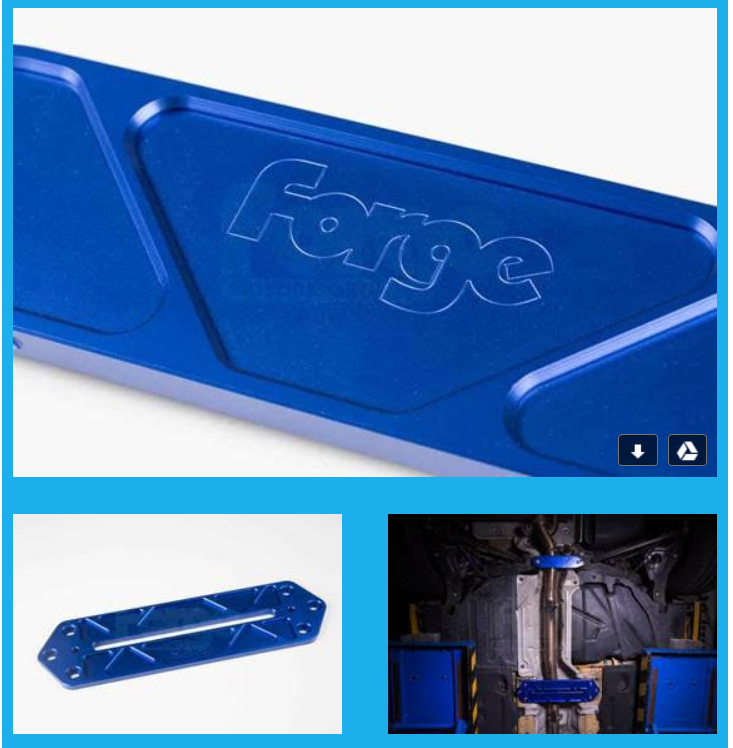 Forge Motorsport - 2 piece underbody brace kit for Mini F Series