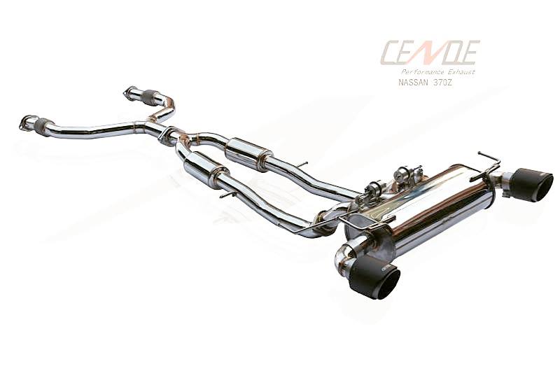 Cende Exhaust - Nissan 370Z Catback + Front Pipe (Dual Chrome Tip)