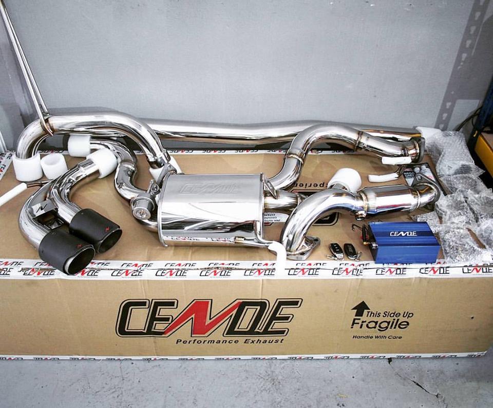 Cende Exhaust - VW Scirocco 1.4 (Catback) Quad Tip